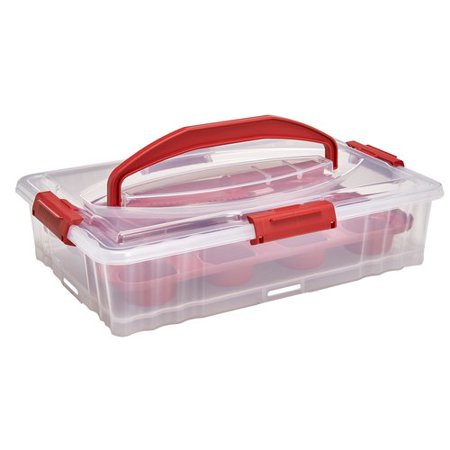 Buddeez Bits and Bolts Storage Containers, Red Lids